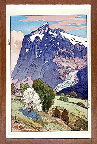 Amazon.co.jp: 吉田博 版画 ウェテホルン 大正十四年 39.5x 27 cm 原寸
